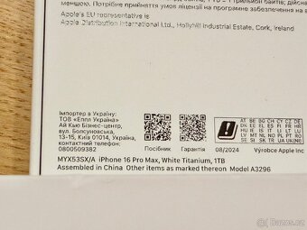 iPhone 16 Pro Max 1 TB White Titanium v záruce - 12
