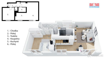 Prodej bytu 2+kk, 55 m², Svitavy, ul. Bohuslava Martinů - 12