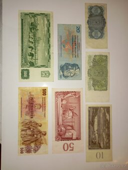 SESTAVA BANKOVEK 3-500 KČS, 70. LÉTA, 7 RŮZNÝCH EMISÍ - 12