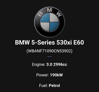 BMW 530xi e60 190kW, Mpaket, automat, 4x4 - 12