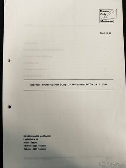 SONY DTC-59ES - SWOBODA Modification Typ 2 - Made in Japan - 12
