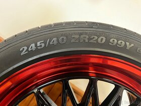 Origo. Letní Borbet wheels R20” Black rim red - 12