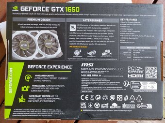 MSI GeForce GTX 1650 D6 VENTUS XS OCV3 - 12