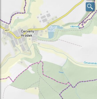 Lesní pozemek Červený Hrádek u Dačic - 12