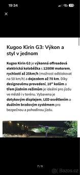 Elektrická koloběžka Kukirin G3 - 12