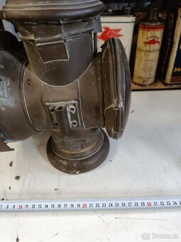 Velká karbidové lampa Bleriot 1900, nález necisteno - 12