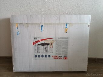 Klec pro psy DOG FANTASY skládací černá (L) 91x56x63cm - 12