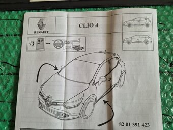 dekorativní ozdobné a ochranné lišty prahu Renault Clio 4 82 - 12