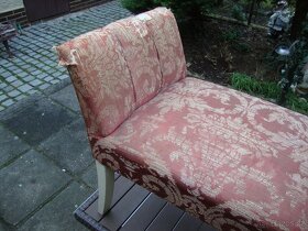 Starožitná taburetka taburet markýza židle židlička Secese - 12