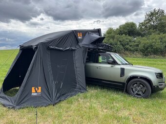 Střešní stan celohliníkový PROOFF Rila + předstan s podlahou - 12