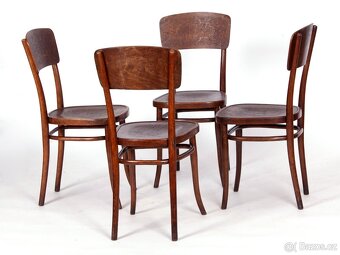 4x prvorepublikové židle original THONET. - 12