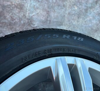 Originální ALU kola 5x112 VW Tiguan 235/55/18 TOP STAV - 12