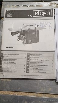 Pila Bosch PTS 10, hoblovka Scheppach HMS 1080 - 12