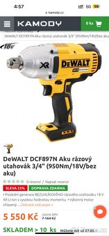 Dewalt  20V MAX XR DCF897 3/4” 19 mm Brushless - 12