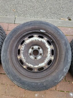 Letní pneu Dunlop, komplet kola plech Octavia, poklice Škoda - 12