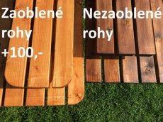 Zahradní posezení , pivní set , lavice , masiv ,stohovatelný - 12