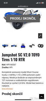 RC Auto Short Course 1:10 Jumpshot SC V2.0 TOYO Tires RTR - 12