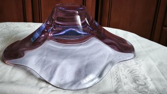 Set hutního, fialového skla. - 12