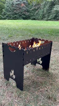 Stylový gril na dřevěné uhlí Mangal Мангал Grill - 12