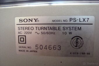 Gramofon Sony PS-LX7 - 12