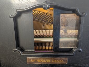 Klavir starožitný Jan Harwardt Liberec plně funkční - 12