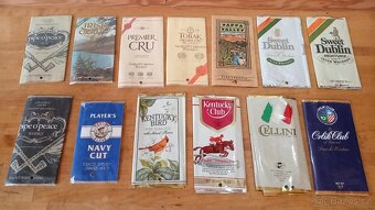 Plechovky, obaly, sáčky od tabáku, cigaret viz foto - 12