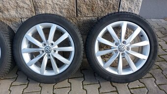 Alu kola 5x112 r17 Dijon orig. Vw Golf VII - zimní pneu - 12