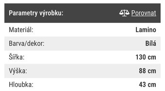 Nábytek Provence - vitrína, komody, skříň a stolek - 12