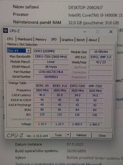Herní PC sestava Z790 i9-14900K 32GB 4TB RTX 4080 Super DPH - 12