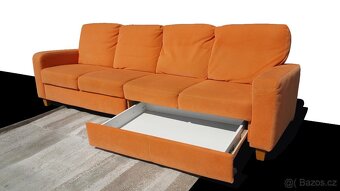 luxusní sedačka pro 4 + taburet  – DOPRAVA - 12