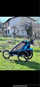 Thule kočárek max výbava plus lyže na běžky apd - 12