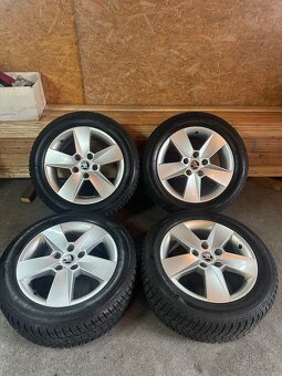 ALU Kola ŠKODA 5x112 R16 ILIAS Zimní Pneu 205/55/16 - 12