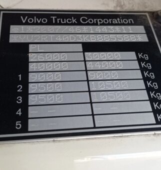 Volvo FH500 - 6x4 - Nosič kontejnerů + Vlek – EURO 6 - 12