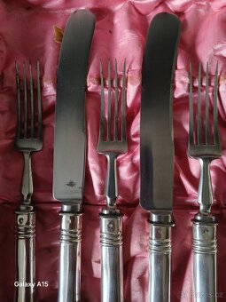 STAROZITNE STRIBRNE PRIBORY RAKOUSKO-UHERSKO - 12