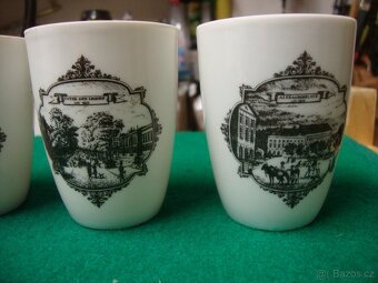 Starožitné porcelánové pohárky Berlín výroba Wallendorf top - 12