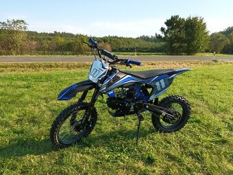 Pitbike Shark E-start 125ccm 17x14 modrá - 12