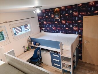 Chytrý dětský/studentský pokoj pro 2 sourozence - 12