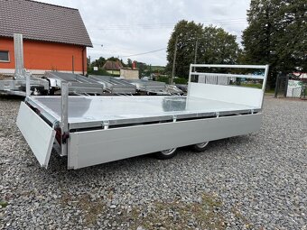 Přívěsný vozík 300x185cm,hydraulicky sklopný 3-strany,3500kg - 12