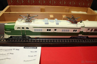 Märklin ST 800 Slonovinová zelená, 4dílná, restaurovaná tová - 12