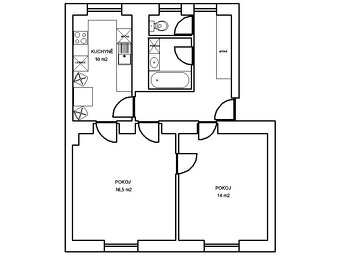 Pronájem bytu 2+1 Strakonice - 12