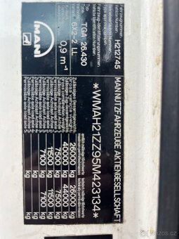 MAN TGA 26.430 BDF 6x2 MANUÁL EURO III - 12