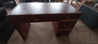 Psací stůl do prostoru kožený top model - 12