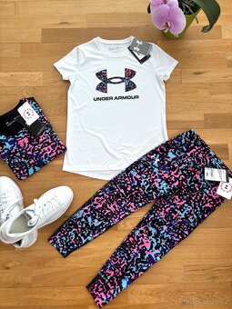 UNDER ARMOUR NOVÉ tričko legíny 10-12 r - 12