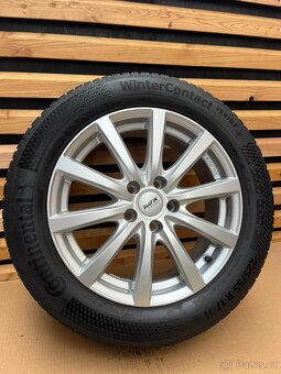 Alu kola Platin s pneu Continental 225/55 r17 5x112❄️ - 12