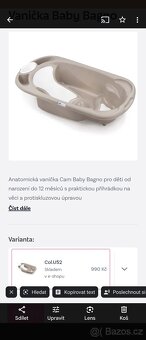 Přebalovací komoda Ikea +vanička+oblečení +set hnízdečko - 12