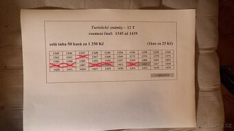 Turistické známky č. 1 - 2635 AKTUALIZACE 13.7.25 - 12