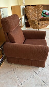 STARÝ NÁBYTEK , KŘESLA, ROZKLÁDACÍ GAUČ, - 12