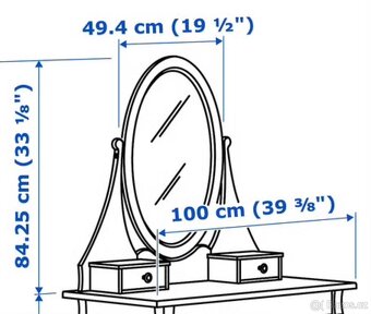 Komoda IKEA HEMNES se zrcadlem a sklem - 12