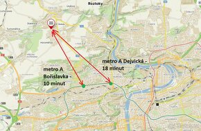 Zařízený byt 1+1, Horomeřice -10 min. od metra A Bořislavka - 12