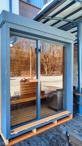 Venkovní finská panoramatická sauna Diamant - 12